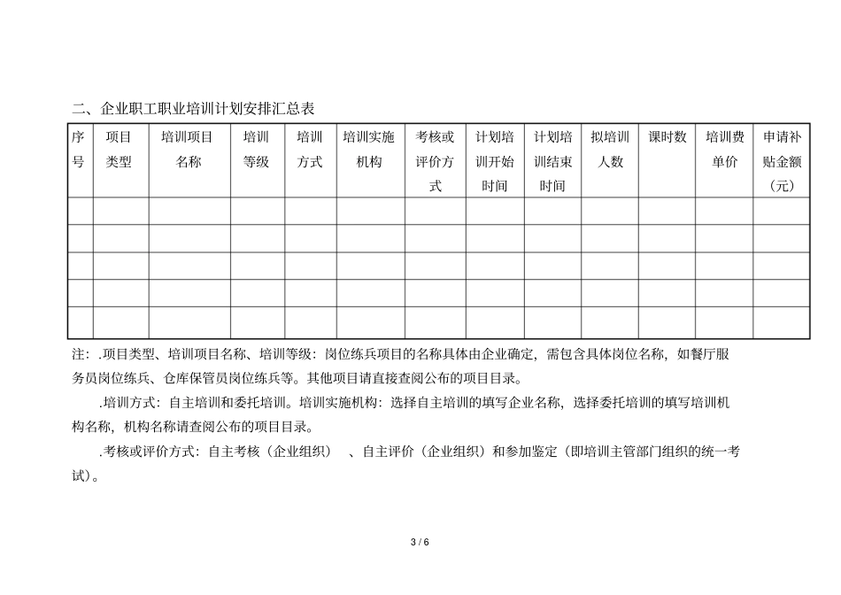 度企业职工职业培训计划_第3页