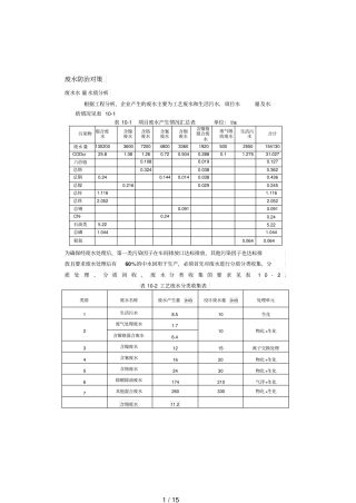 废水废气固废处理技术方案