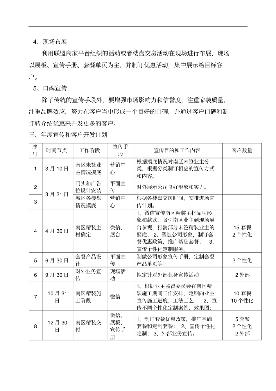 度宣传和客户开发方案_第2页