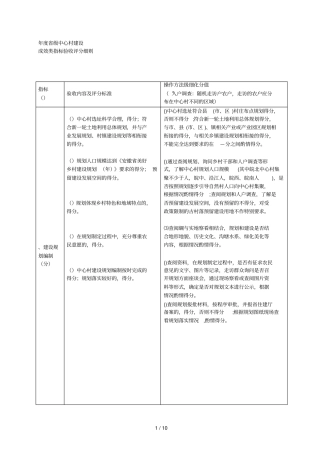 度级中心村建设