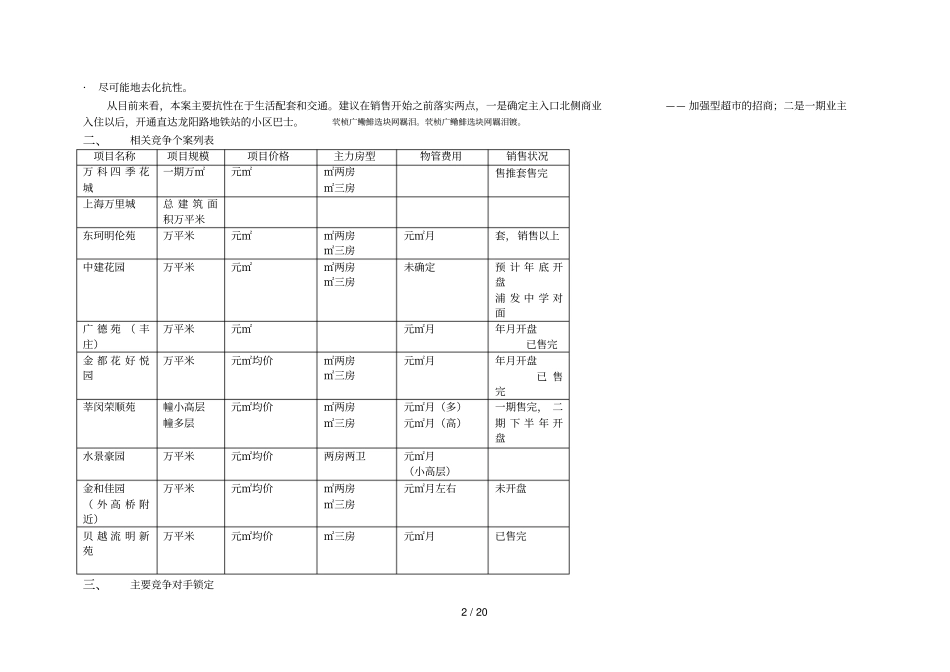 康桥老街项目企划推广报告_第2页