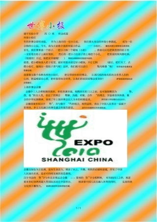 建平试验小学四班班金成霖