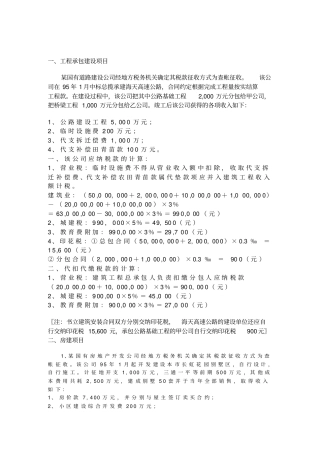 建筑业税务知识介绍