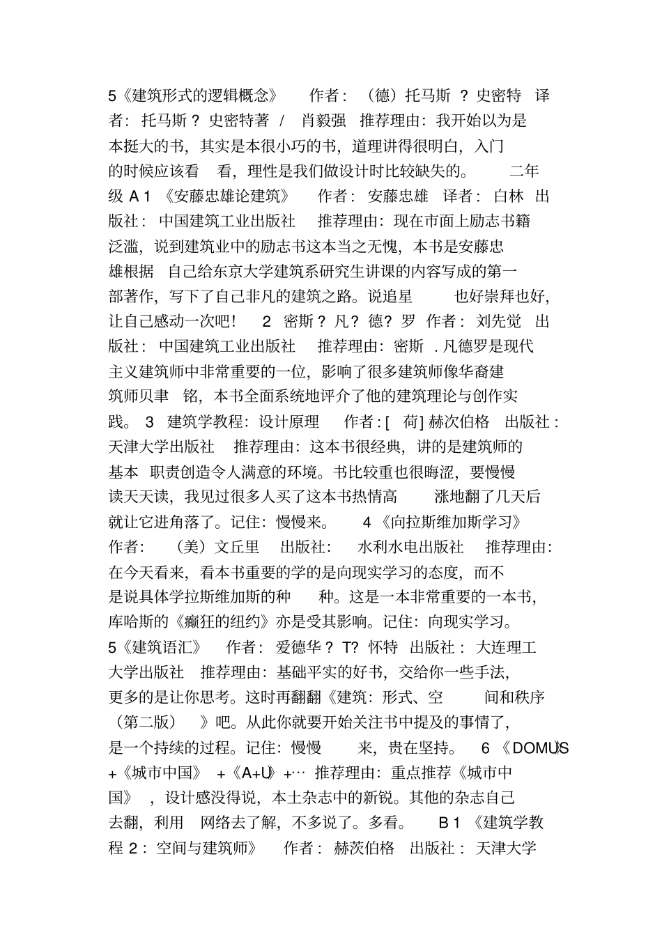 建筑学书单-建筑初学者快速知识积累的书单概要_第3页