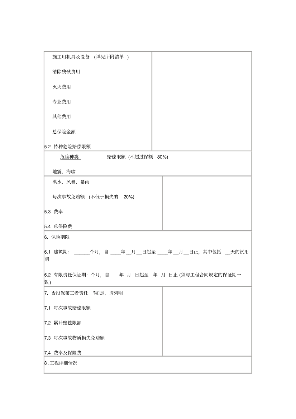 建筑工程一切险保险合同_第3页