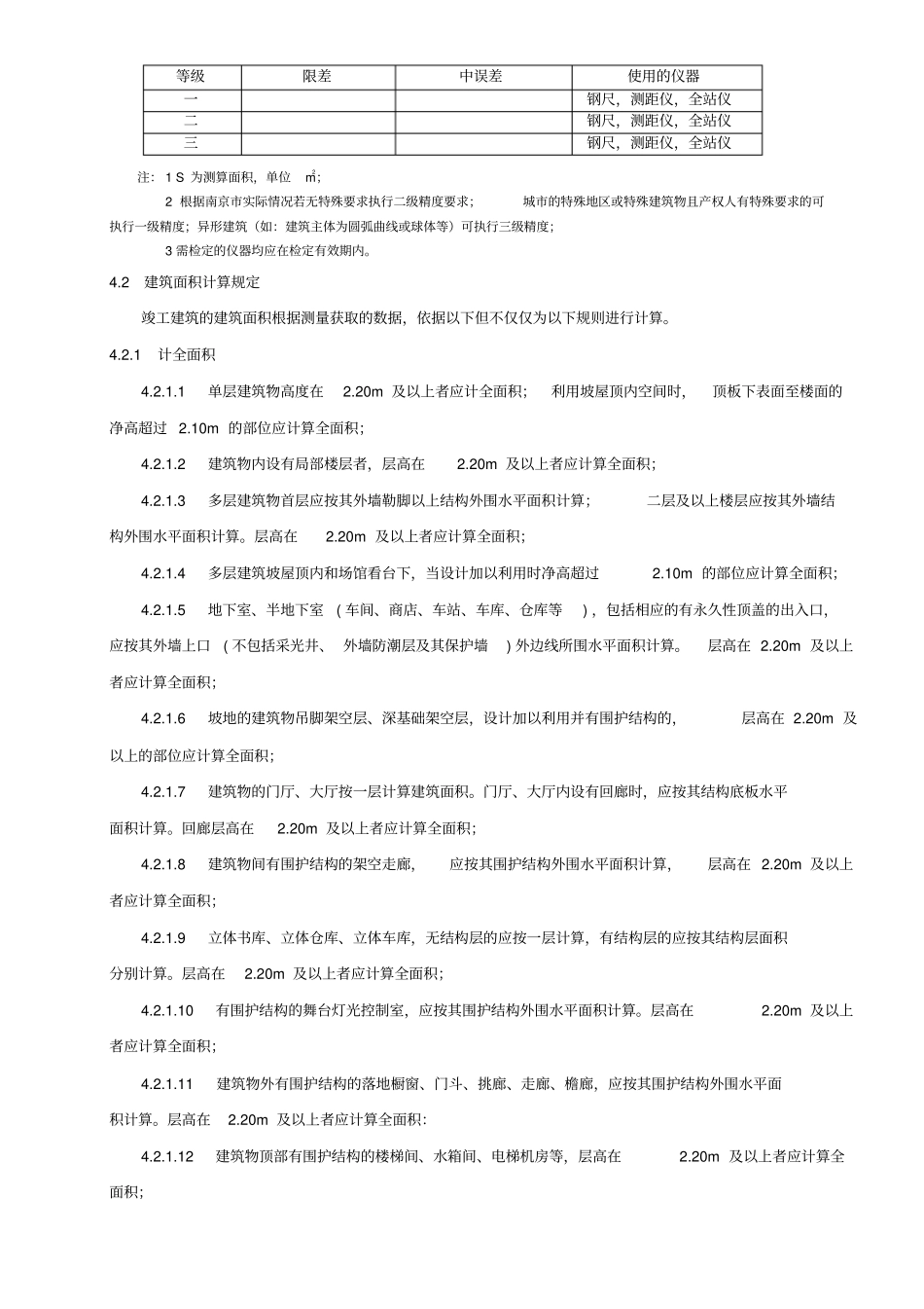 建筑工程竣工测量及面积计算规程_第2页