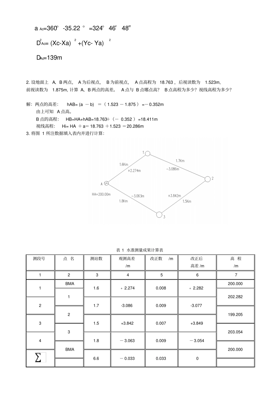 建筑测量形成性考核册参考答案带题打印_第3页