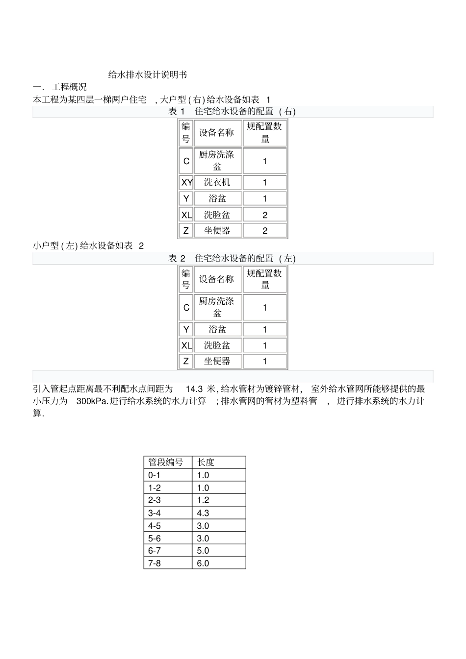 建筑给排水课程设计_第2页