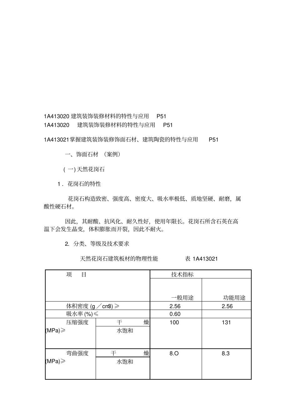 建筑装饰装修材料的特性及其应用_第1页