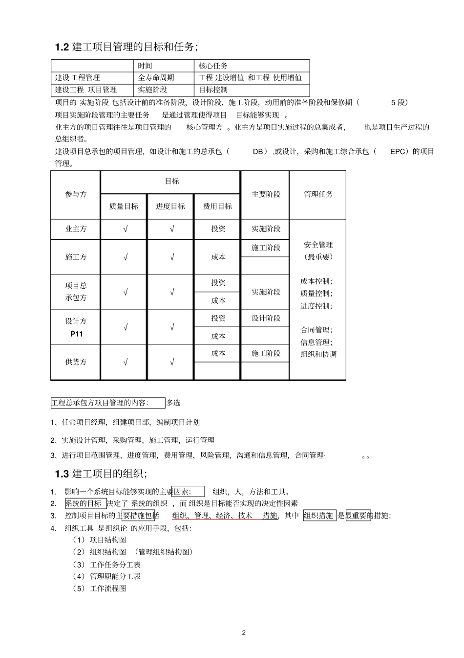 建设工程项目管理笔记5_第2页