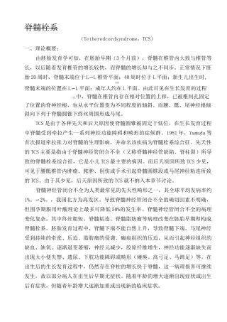 脊髓拴系综合征