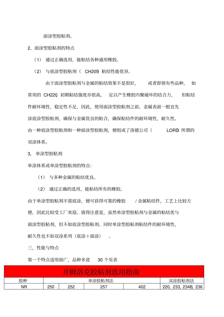 开姆洛克CHEMLOK胶粘剂的性质及选用_第2页