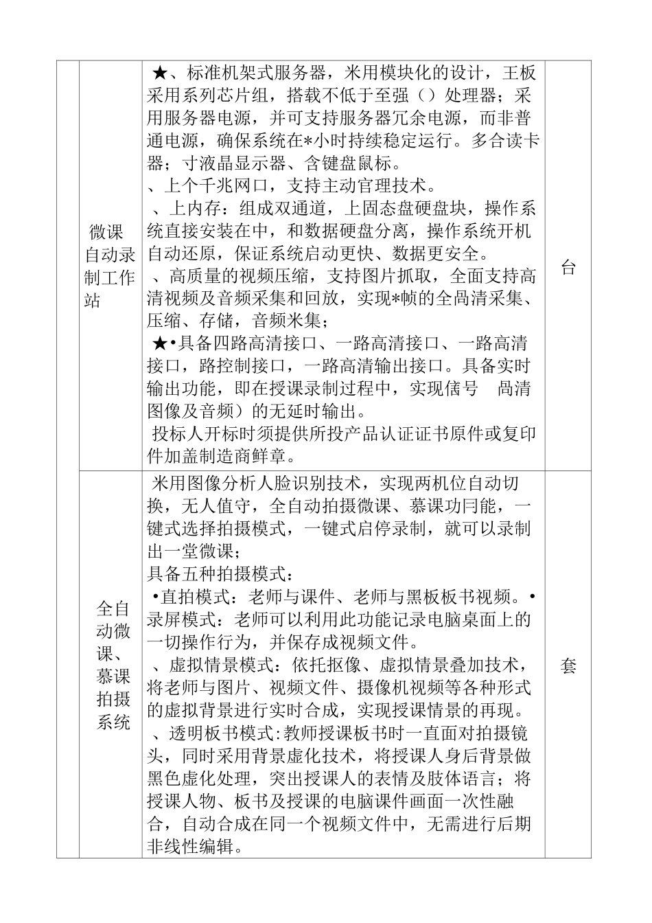 微课教室设备(A包)_第2页