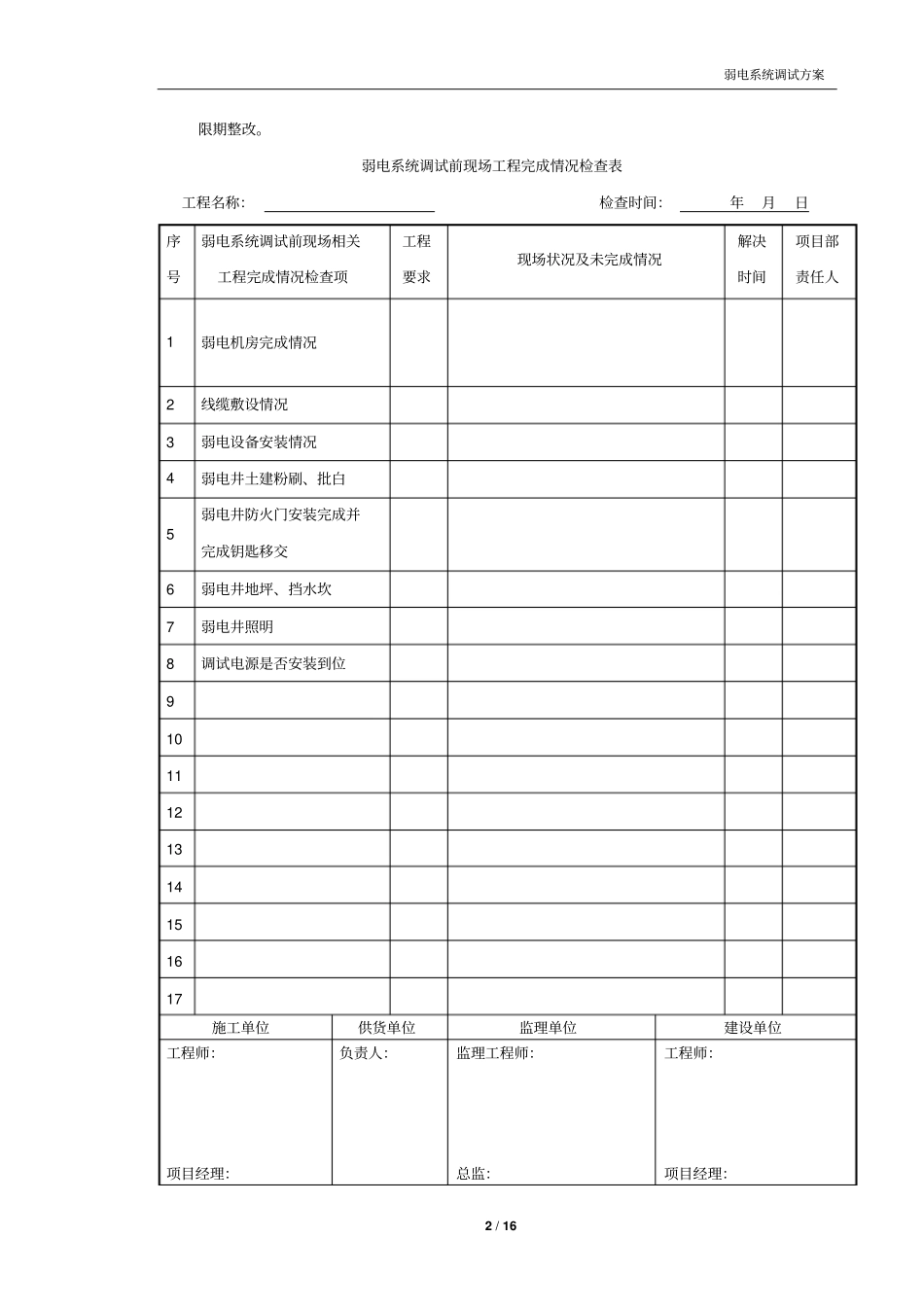 弱电系统调试方案讲解_第2页