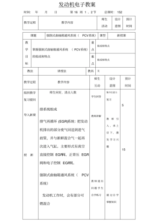 强制式曲轴箱通风系统pcv系统