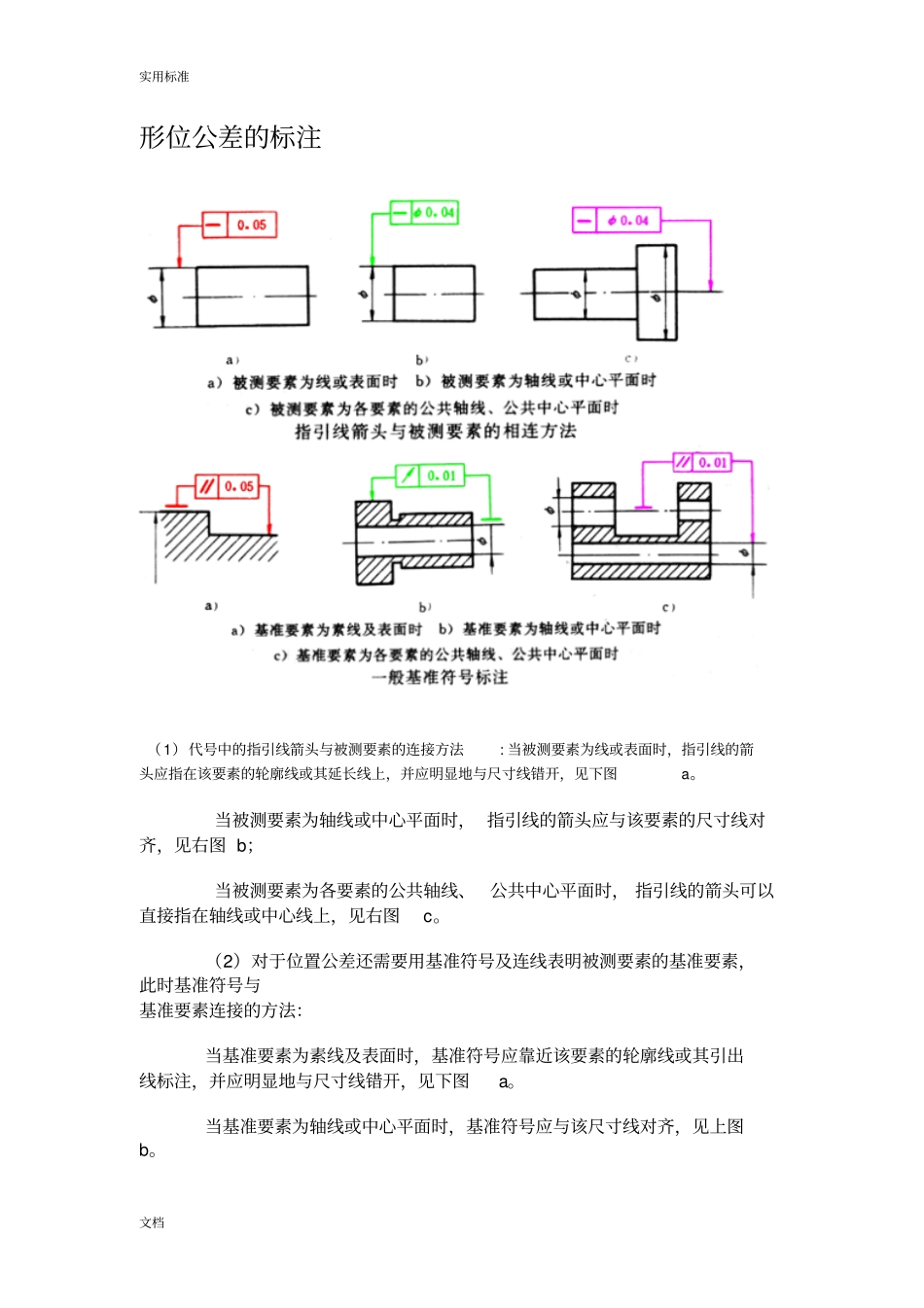 形位公差理论和标注实例_第1页