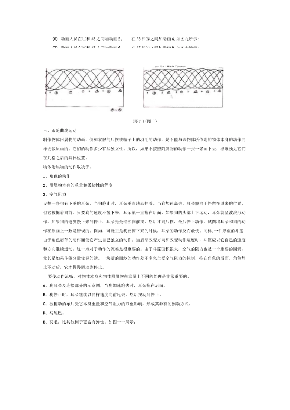 弧线运动和波浪型运动规律、S型曲线运动规律_二维动画设计_第3页
