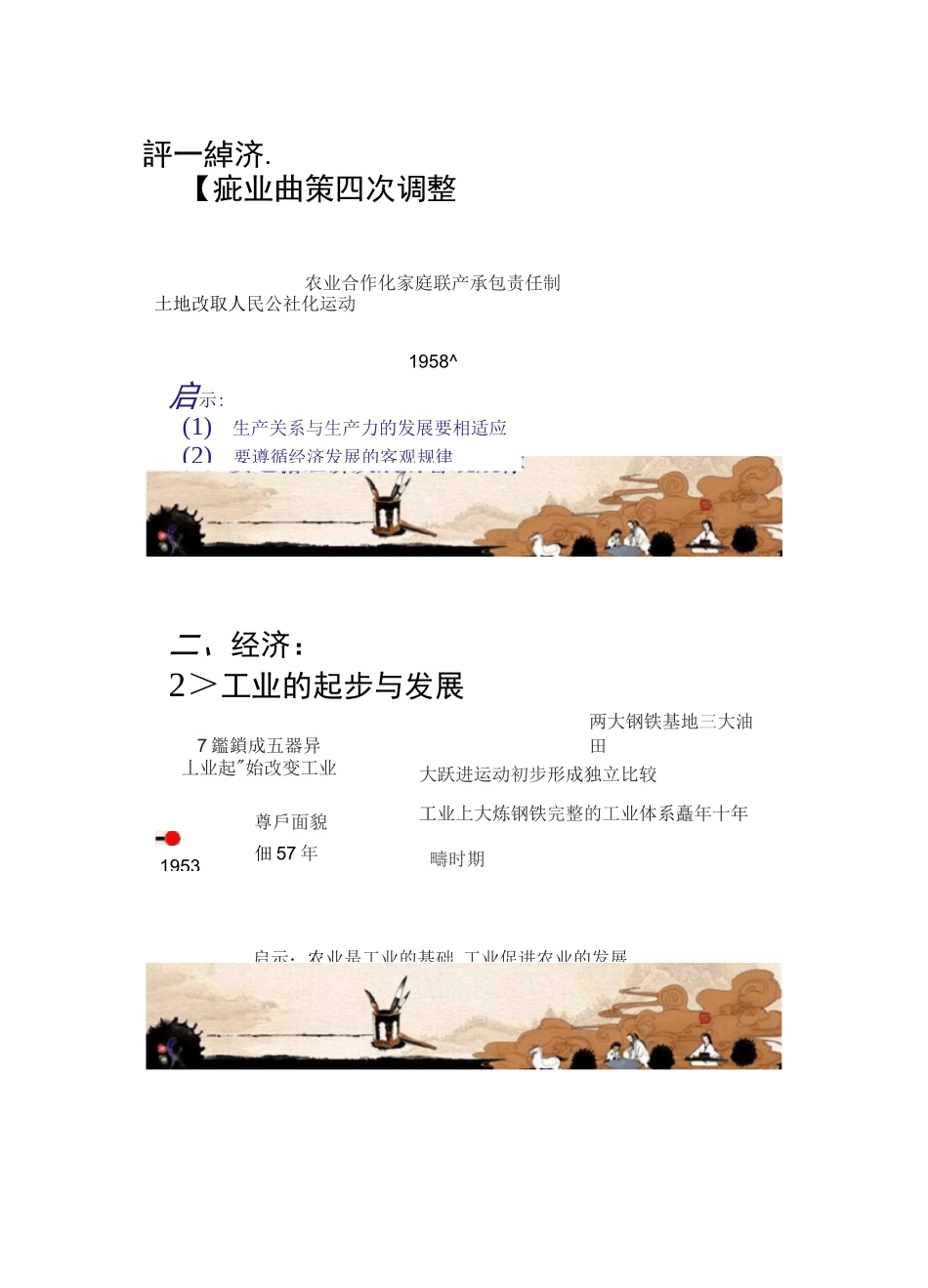 统编部编版八年级下册历史思维导图_第3页
