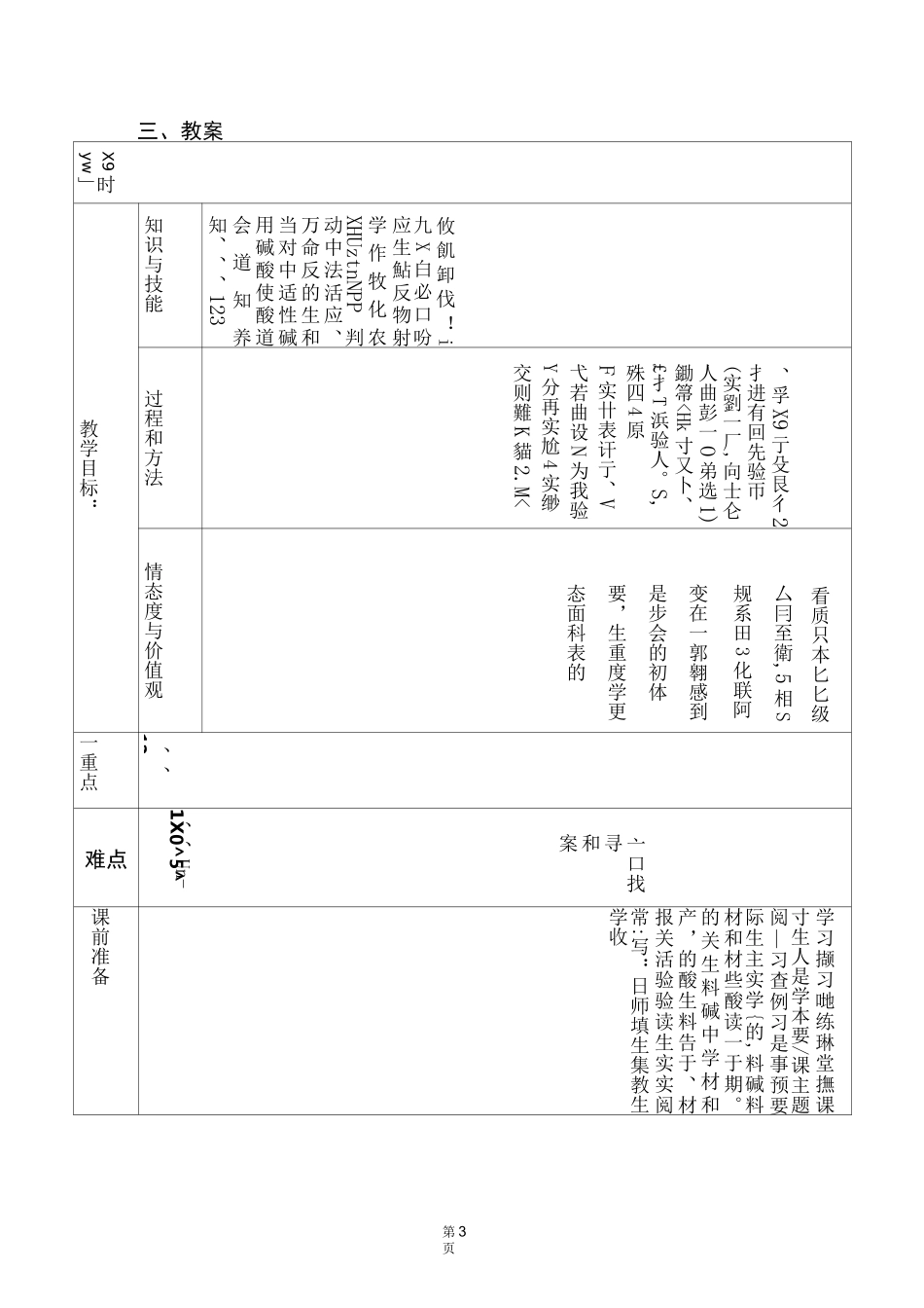 沪教版《酸和碱的反应—中和反应》教学设计_第3页