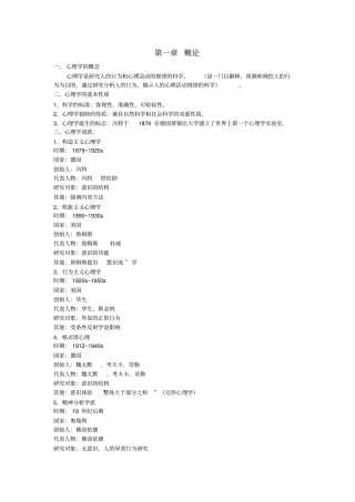 心理学0031复习资料