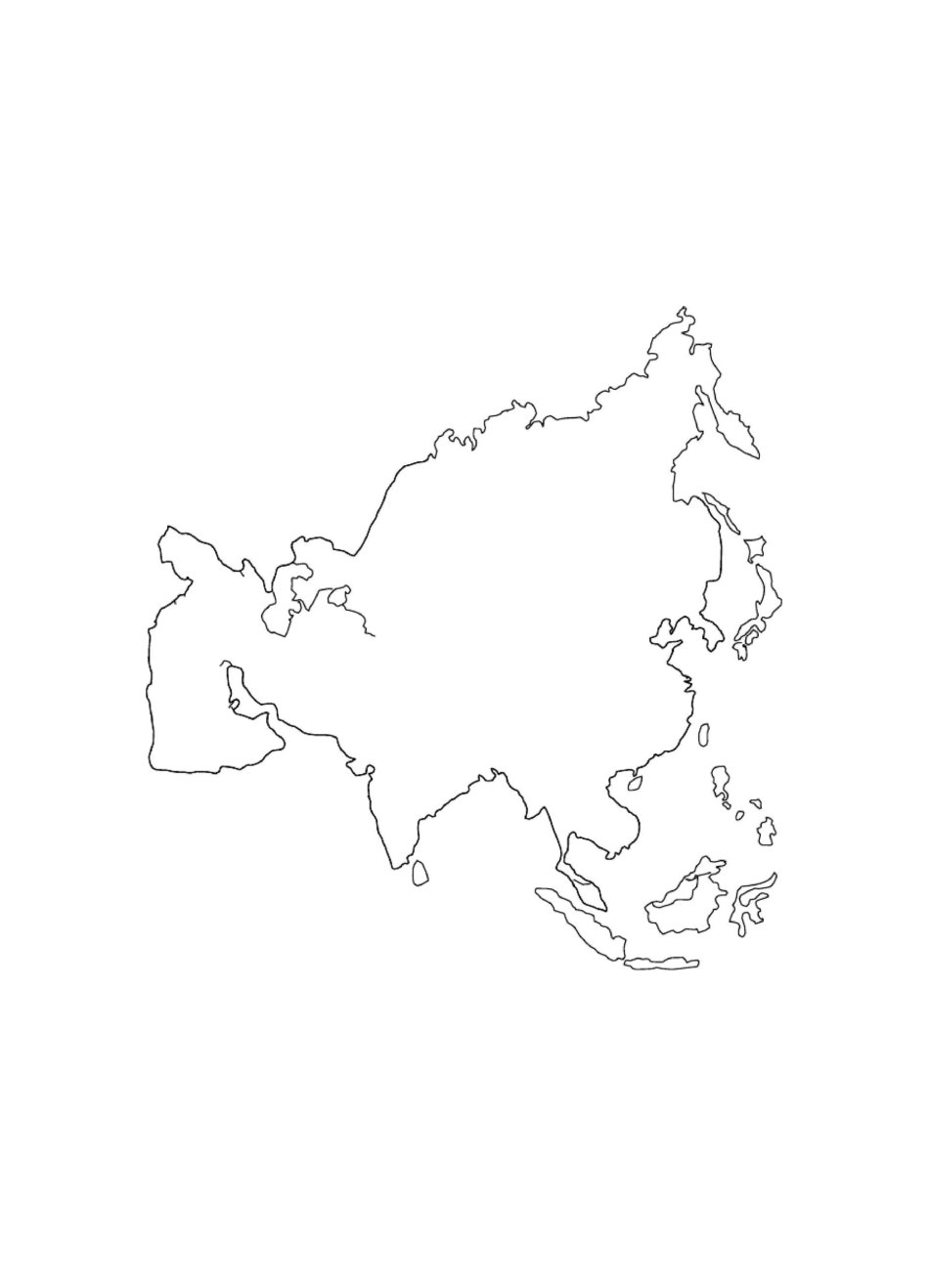 世界地图空白图(高清版)_第3页