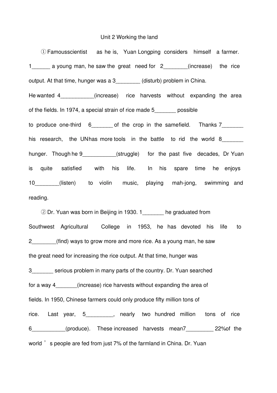 必修语法填空_第2页