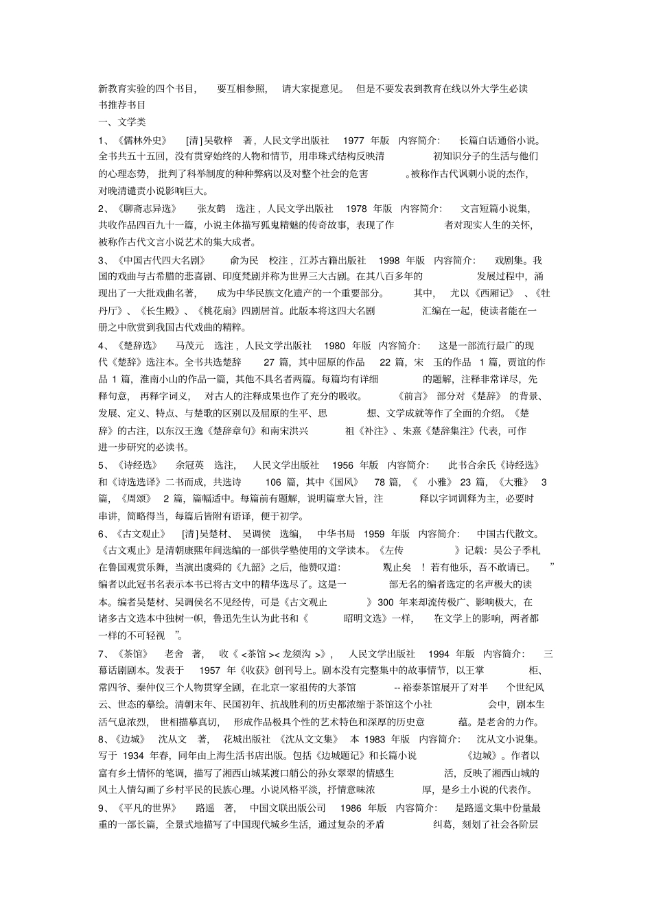 必读的100本书_第1页