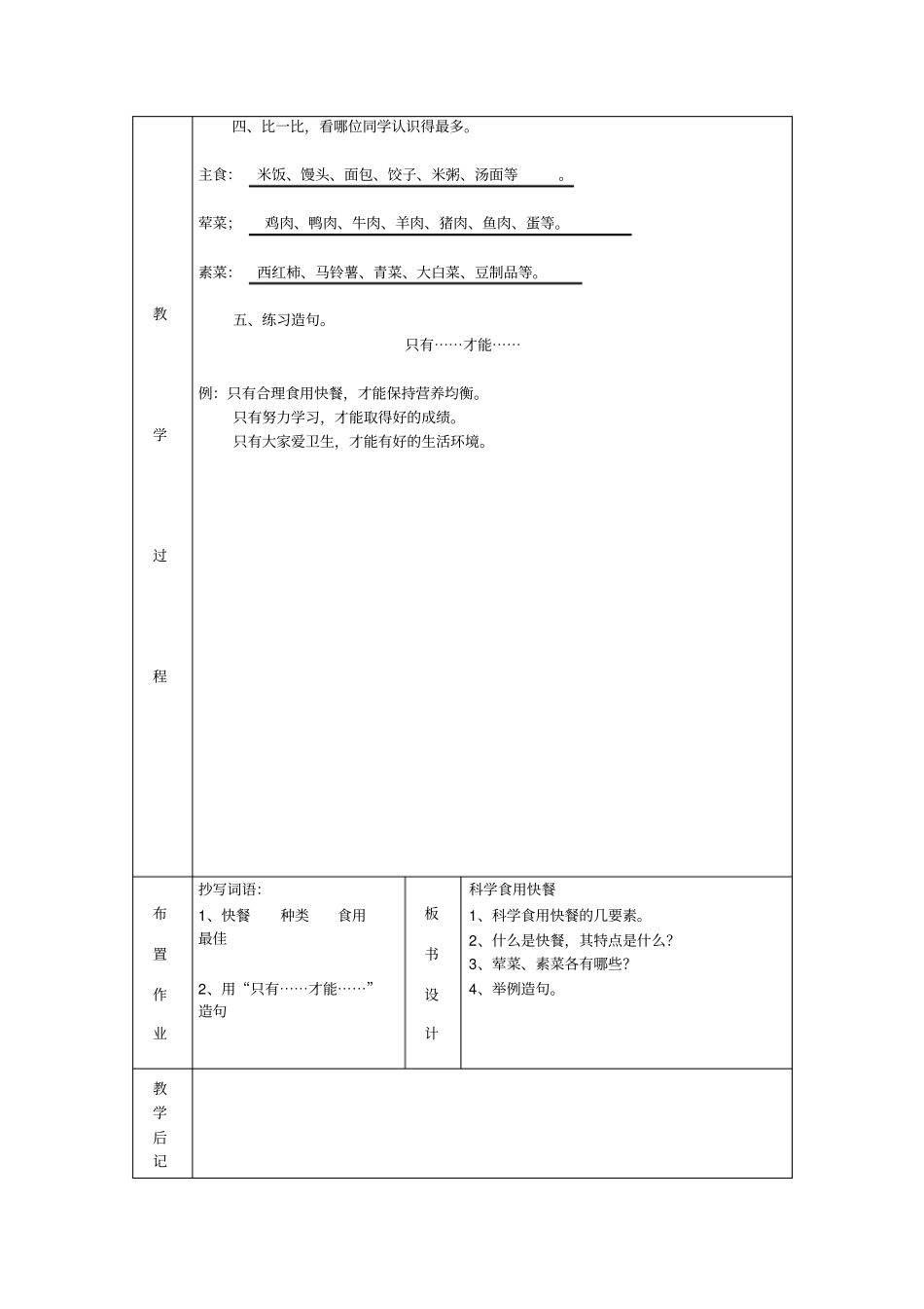 快乐生活语文七年级下册备课本综述_第2页