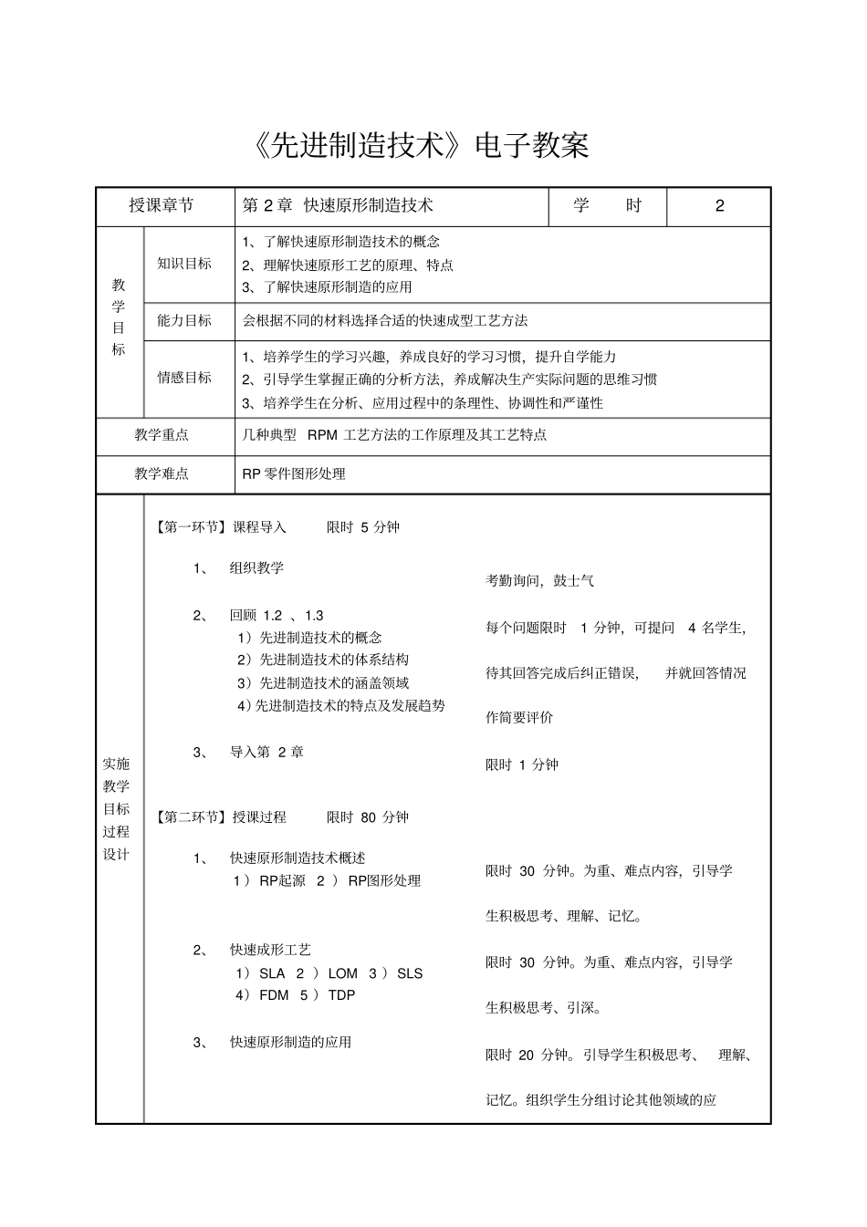 快速原形制造技术概要_第1页