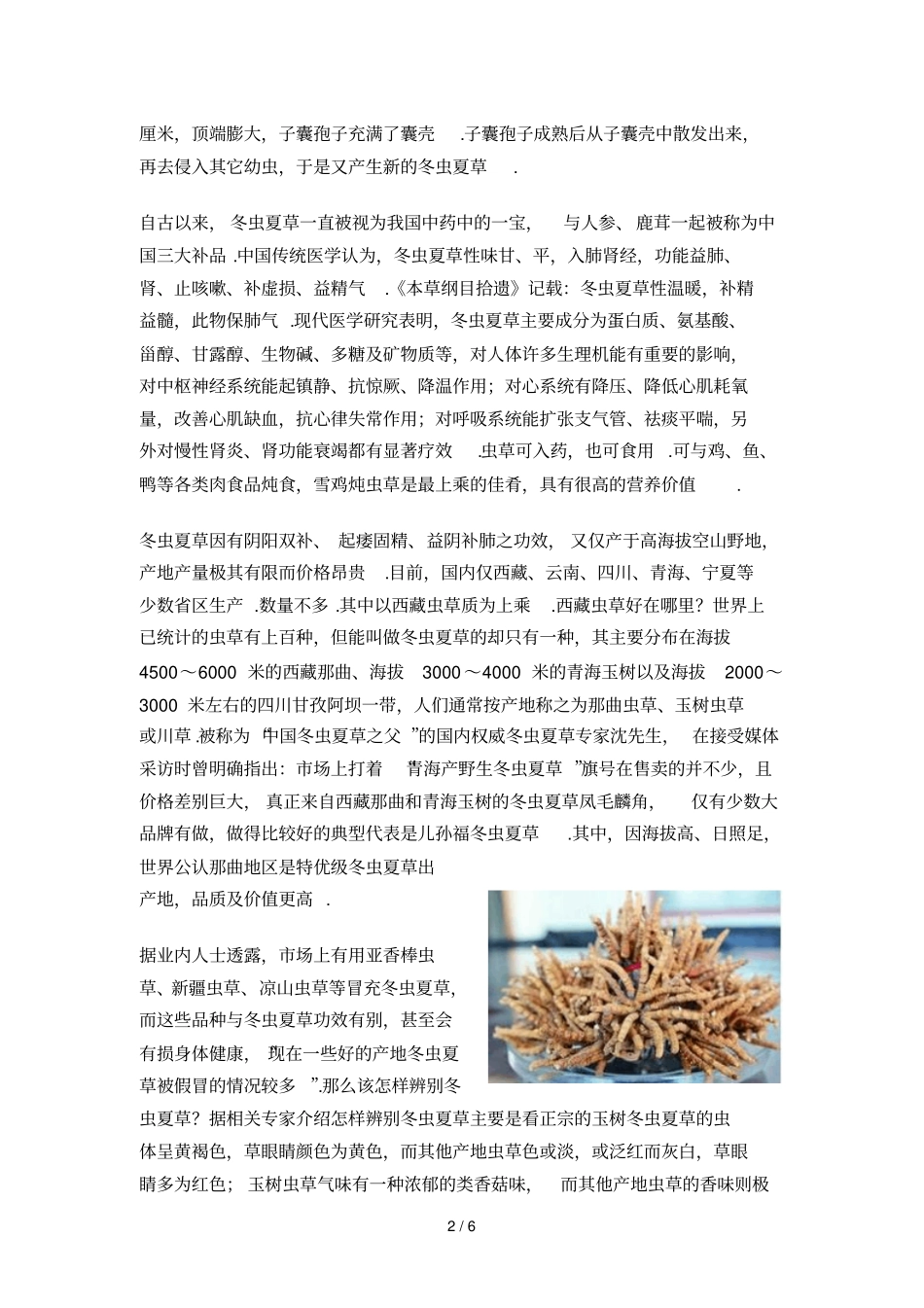 怎样鉴别冬虫夏草_第2页