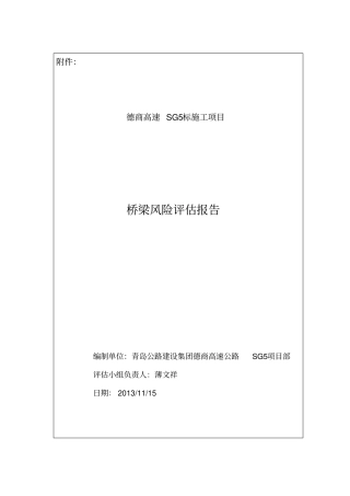 总体安全风险评价报告SG5标终版