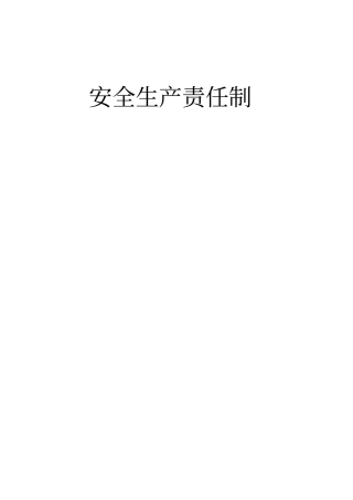 总包单位安全生产责任制