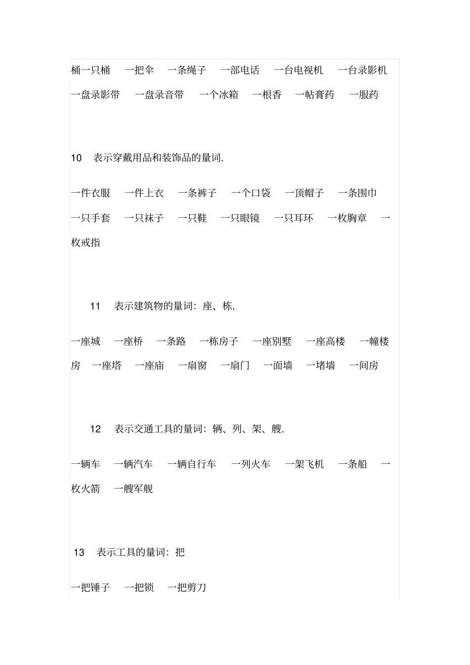 总结小学量词_第3页