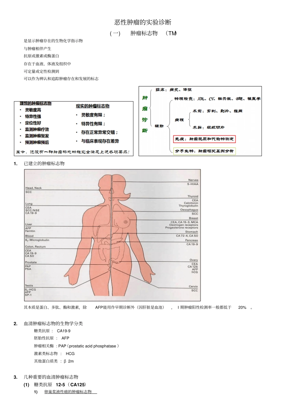 恶性肿瘤的试验诊断剖析_第1页
