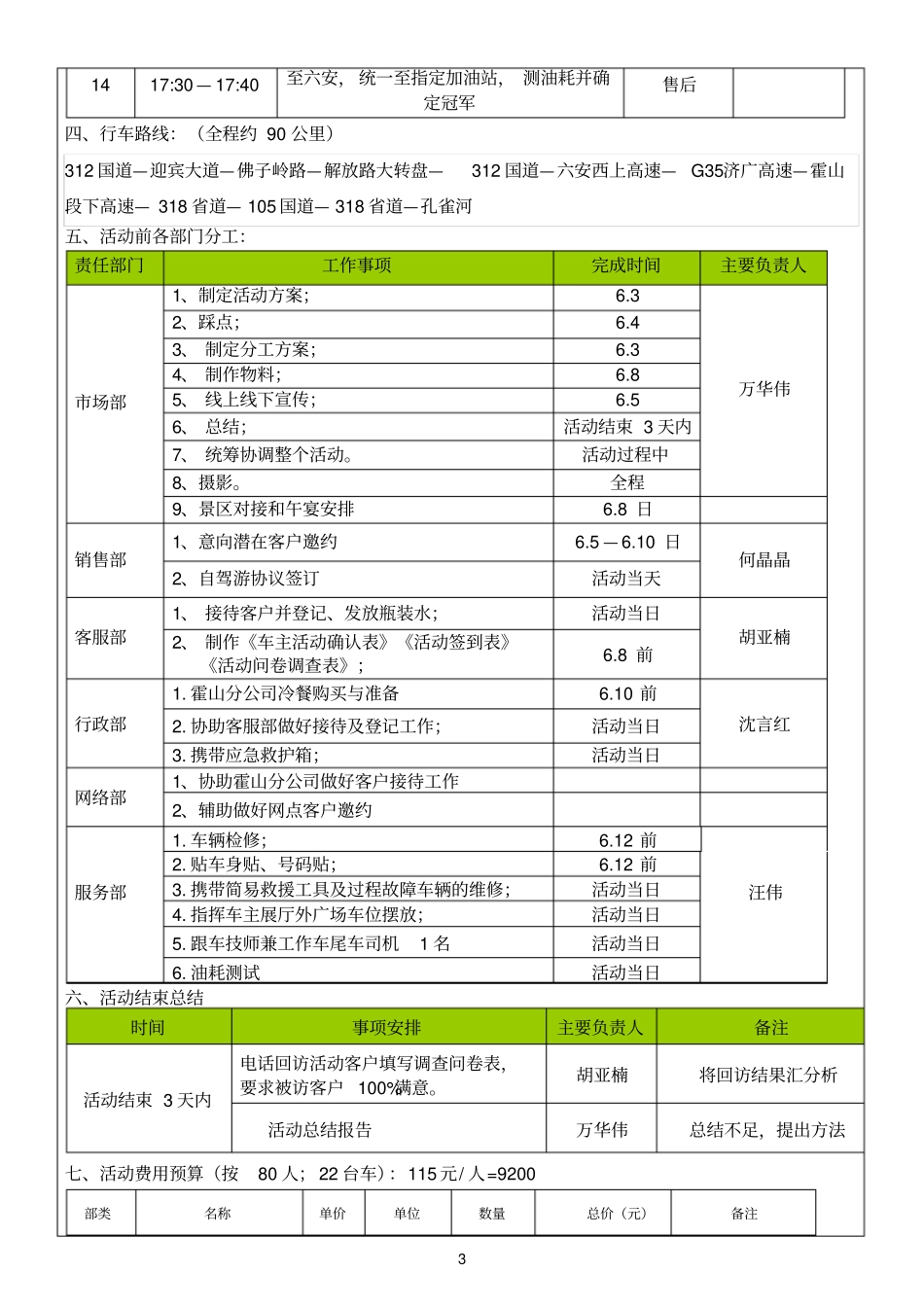 悦满恒天,江淮相伴六安恒天霍山孔雀河自驾节油大赛方案_第3页