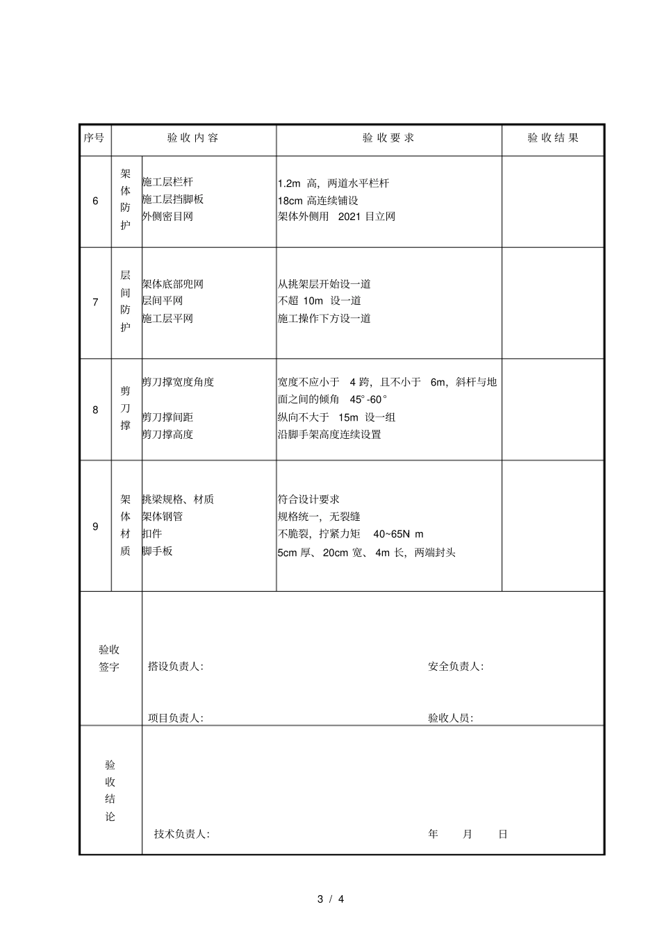 悬挑式脚手架验收表_第3页