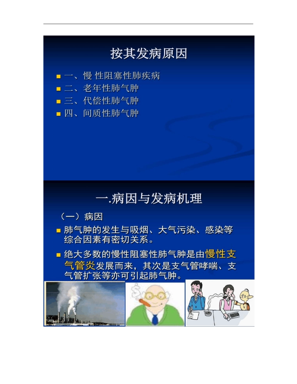 慢性阻塞性肺气肿教学讲解_第3页