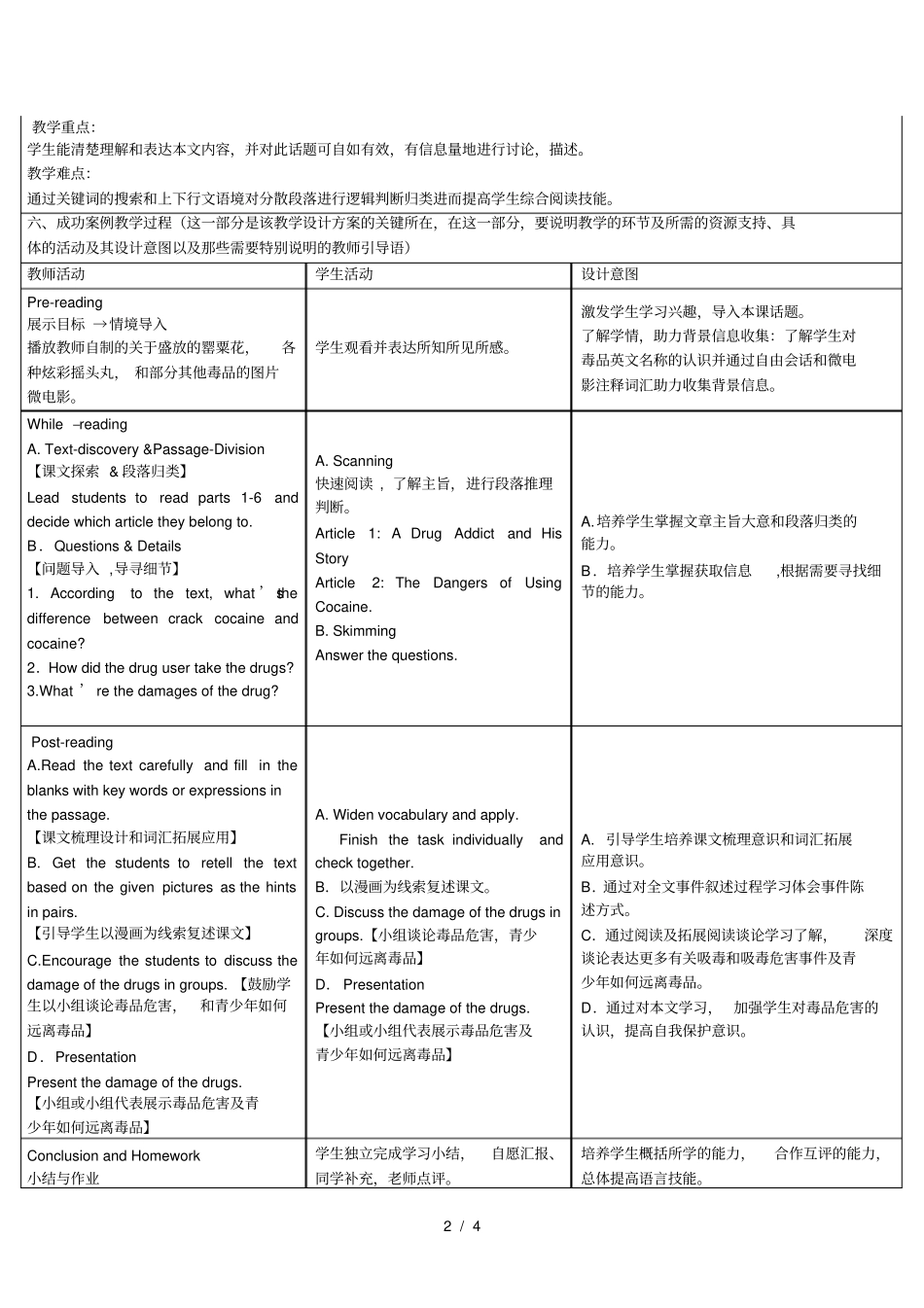 成功案例与反思模板_第2页