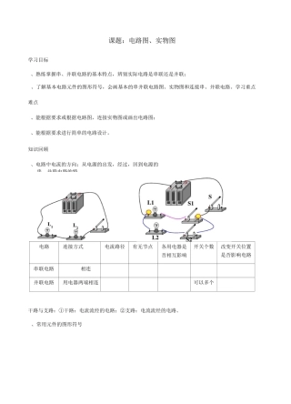 电路图实物图画法