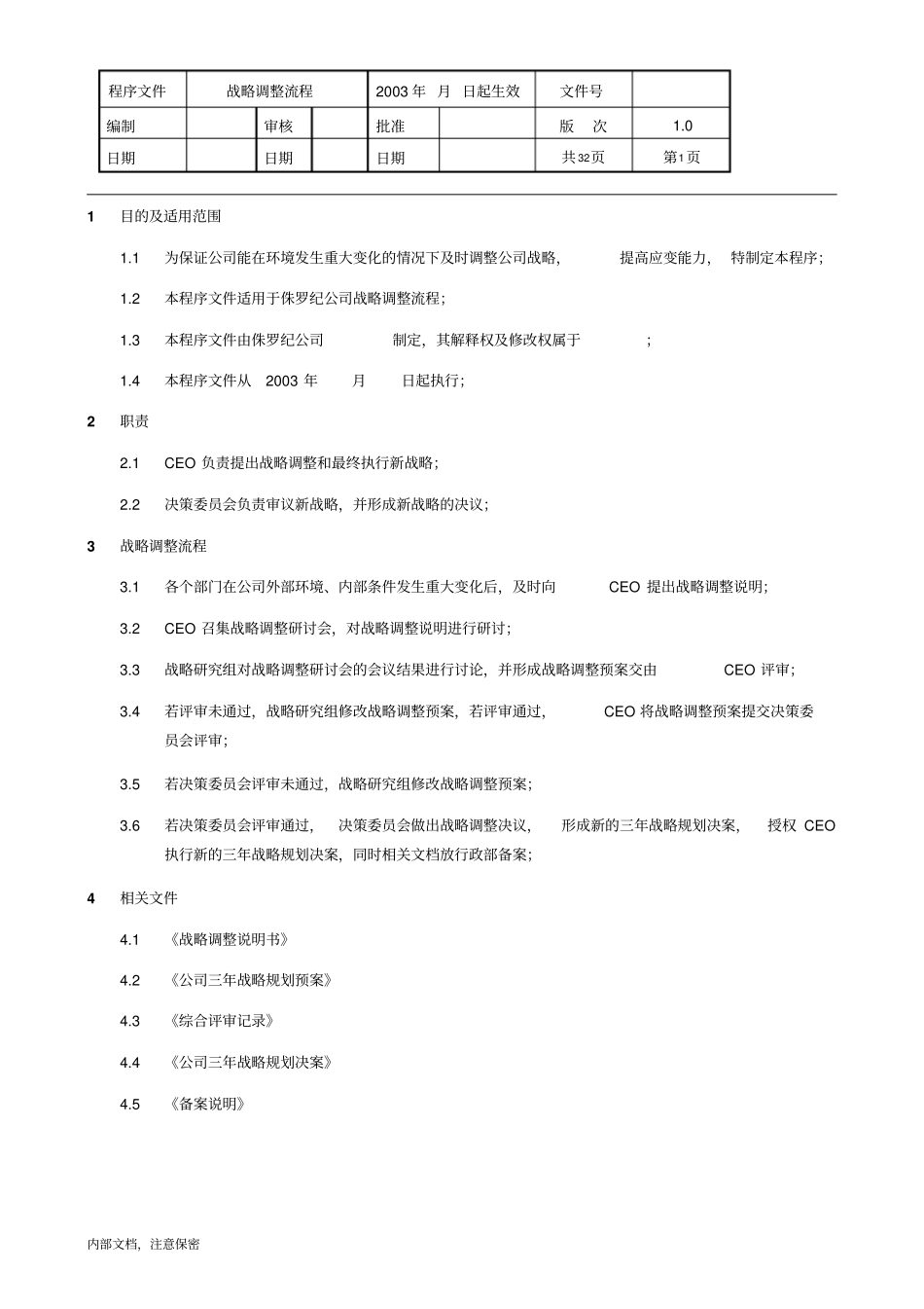 战略调整流程程序文件_第1页