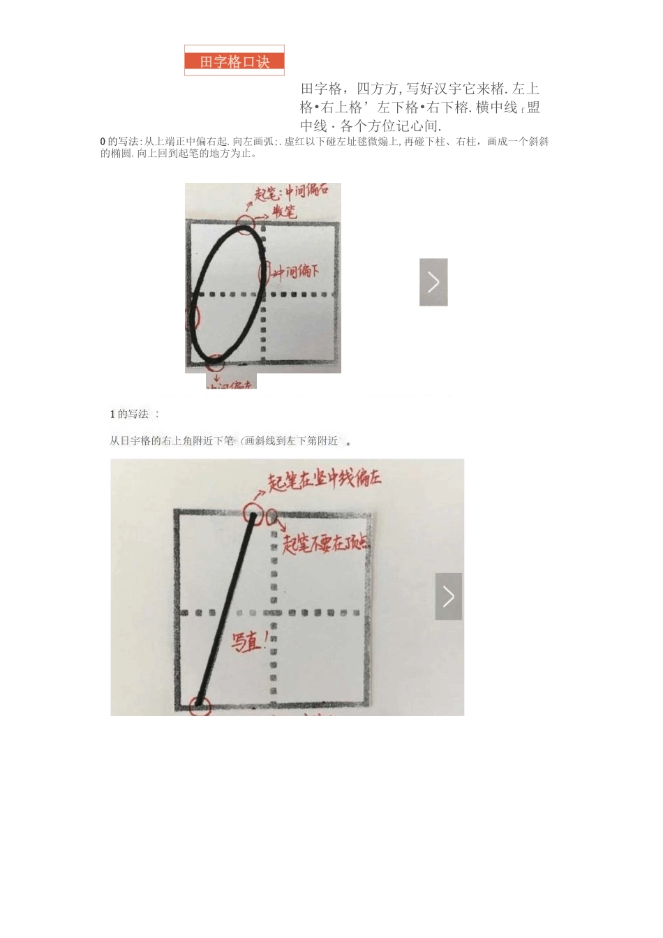 数字书写规范笔顺 幼儿 小学 学写数字_第1页