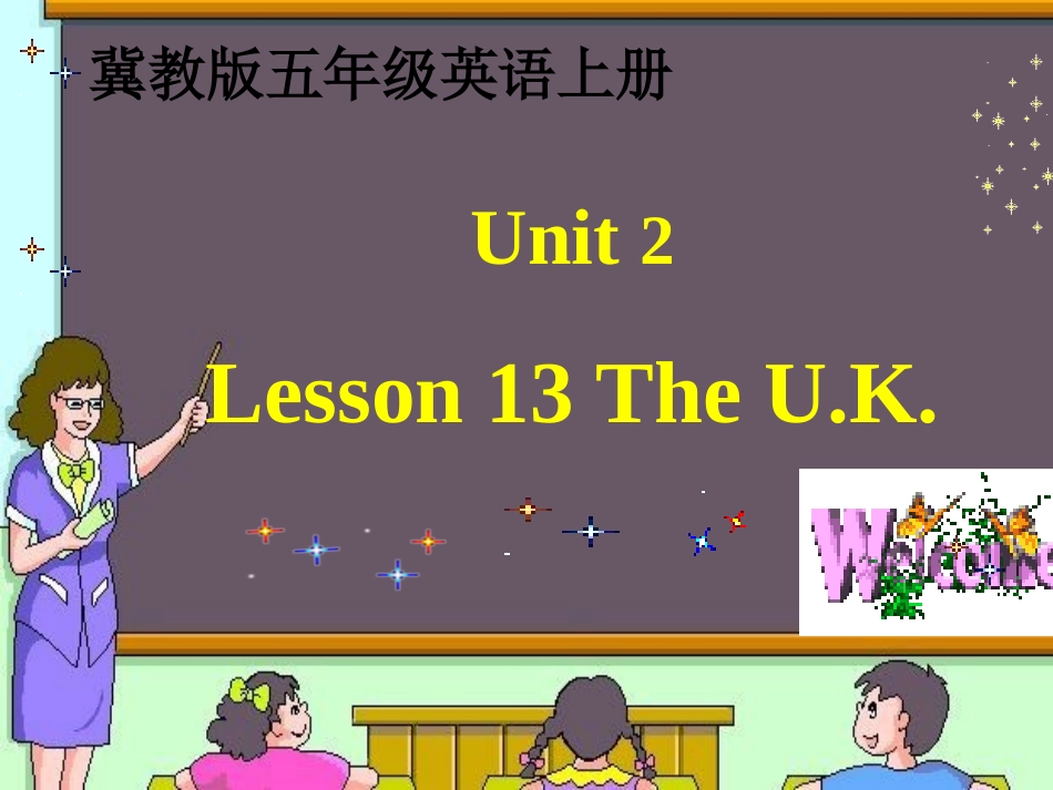 英语：Unit2Lesson13【TheUK】1课件（冀教版五年级上）_第1页