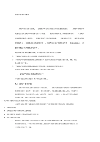 房地产场分析框架