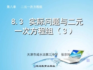 83实际问题与二元一次方程组3
