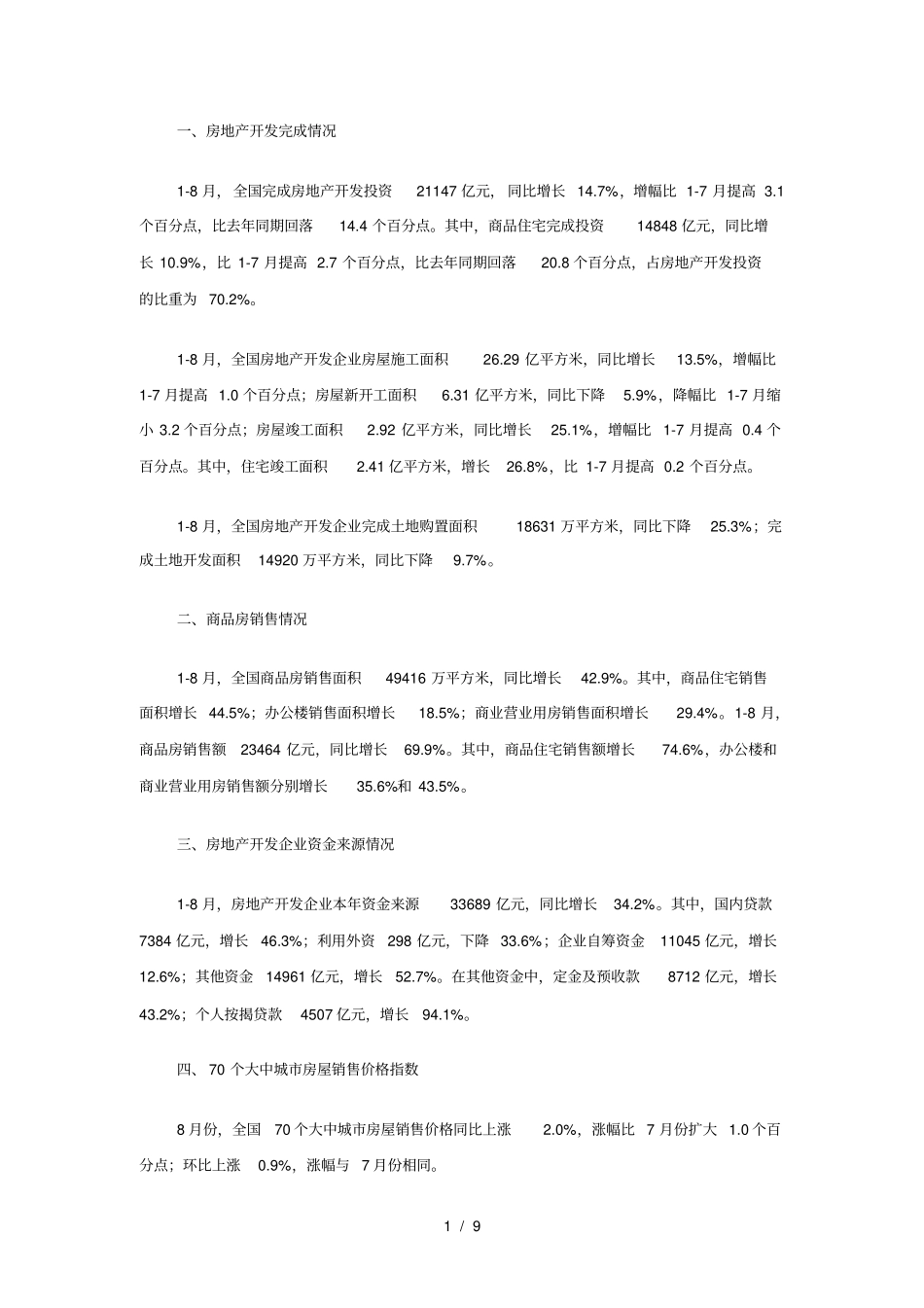 房地产开发完成情况_第1页