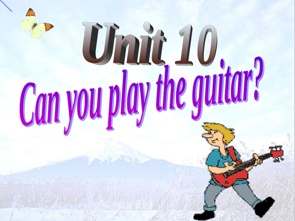 七年级英语Unit1Can_you_play_the_guitar_第1页