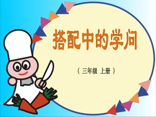 搭配中的学问PPT课件