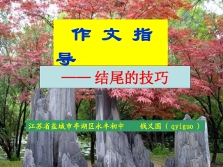 中考语文作文系列课件-作文结尾技巧