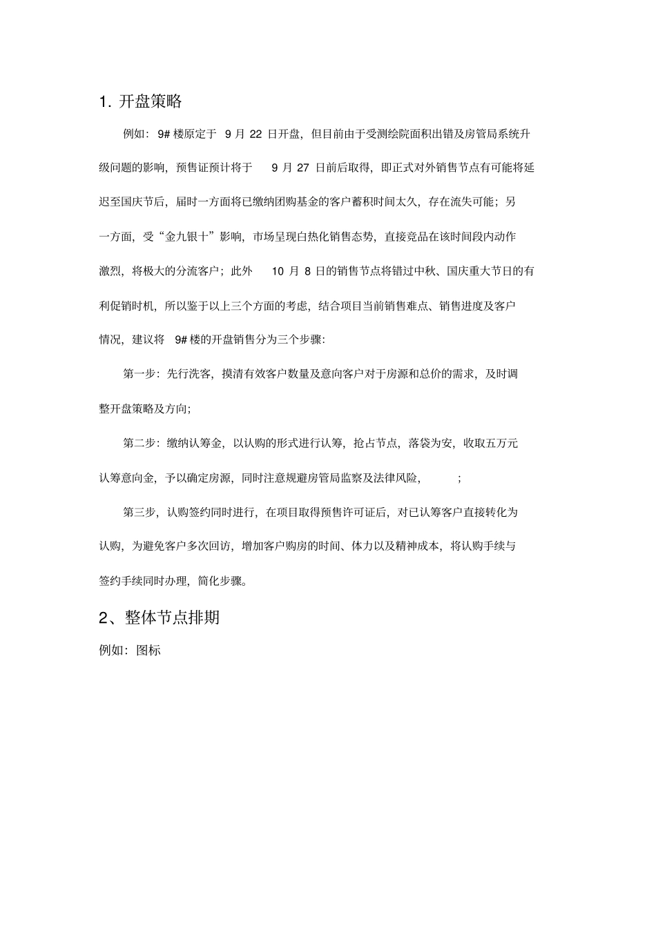 房地产开盘方案思路整理_第2页