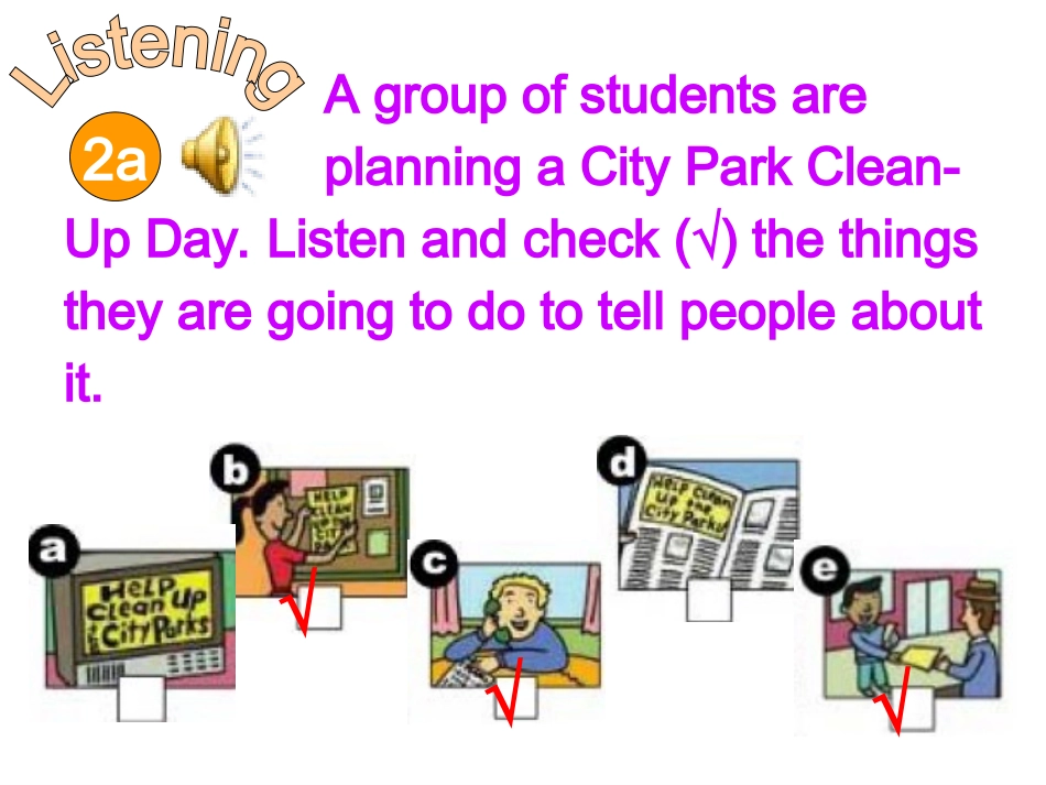 初中二年级英语下册unit2第二课时课件_第2页